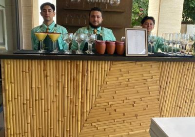 2 metros con contrabarra de madera de.5 m